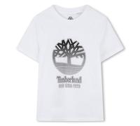Timberland T60381 T-Shirt pour garçon, Blanc/Noir, 12 Ans