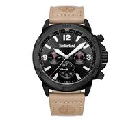 Timberland TDWGF9002702 Montre à Quartz analogique pour Homme avec Bracelet en Cuir, Marron, Moderne