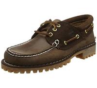 Timberland Homme TFO Classic 3 Eye Lug Chaussures Bateau, Marron DK Brown Full Grain, 41 EU