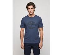 Timberland Tree Logo Short Sleeve Tee Dark Blue Taille: M | T-Shirts Outlet | Homme | Bleu