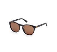 Timberland Unisex TB00049 01H Lunettes de soleil Injecté Noir Marron Ronde Polarisé
