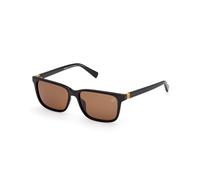 Timberland Unisex TB00050 01H Lunettes de soleil Injecté Noir Marron Carré Polarisé