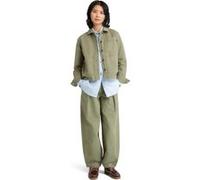 Timberland Utility Cotton Linen Shacket Medium Grey Taille: S | Surchemises Outlet | Femme | Blanche