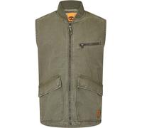 Timberland Washed Canvas Vest Black Leaf Green XL Male