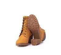Timberland Allington 6in Lace Up (wide Fit), Bottes hautes femme, Jaune (Wheat), 37 EU