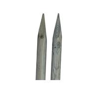 TIMBERMIK ø 8cm Lot de 2 Piquet Cloture Bois Longueur : 240 cm Poteaux De Clôture De Jardin Imprégné Résistant Aux Intempéries Palissade Tuteurs avec Pointe Couleur Olive