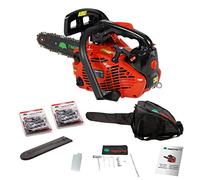 TIMBERPRO Tronçonneuse thermique 26 cm³, puissance 1.22 Cv, Guide 25 cm + 2 chaînes