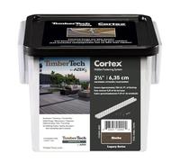 TimberTech Cortex Lot de 224 chevilles cachées et système de fixation pour terrasse en composite 100 LF Moka