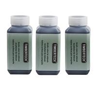 Timbertech Lot de 3 peintures acryliques noires pour aérographe - 100 ml - Modèle à base d'eau