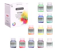 Timbertech Peintures acryliques Peintures aérographe 12x 30ml MULTICOLORE