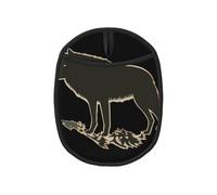 Timberwolf Silhouette Tapis anti-brûlure pliable, adapté pour casserole chaude/plaque de cuisson/bol à soupe