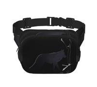 Timberwolves Sac banane multifonction imprimé unisexe tendance Sac de rangement de voyage