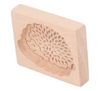 Timbre à Biscuits Animaux en Bois Adorable Conception de la Lisse de Démoud pour Les Amateurs de Biscuits, Bois de Hêtre (Petit Agneau) (Cheval de Troie) (Hedgehog 10x6.5x6,5 cm)