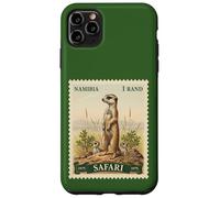 Timbre Africain Safari Suricate Namibie Poste Vintage Coque pour iPhone 11 Pro Max