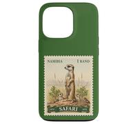 Timbre Africain Safari Suricate Namibie Poste Vintage Coque pour iPhone 13 Pro