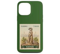 Timbre Africain Safari Suricate Namibie Poste Vintage Coque pour iPhone 13 Pro Max