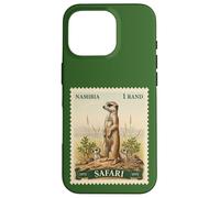 Timbre Africain Safari Suricate Namibie Poste Vintage Coque pour iPhone 16 Pro
