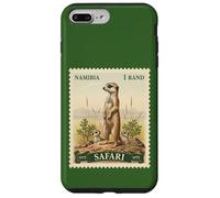 Timbre Africain Safari Suricate Namibie Poste Vintage Coque pour iPhone 7 Plus/8 Plus