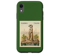 Timbre Africain Safari Suricate Namibie Poste Vintage Coque pour iPhone XR
