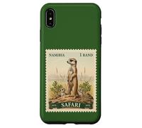 Timbre Africain Safari Suricate Namibie Poste Vintage Coque pour iPhone XS Max
