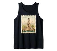 Timbre Africain Safari Suricate Namibie Poste Vintage Débardeur