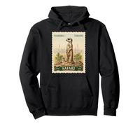 Timbre Africain Safari Suricate Namibie Poste Vintage Sweat à Capuche