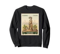 Timbre Africain Safari Suricate Namibie Poste Vintage Sweatshirt