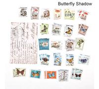 Timbre Autocollant Fleur Plante De Style Vintage, Étiquette Scrapbook Fournitures, Série 2 De Papeterie Du Musée Philatérique