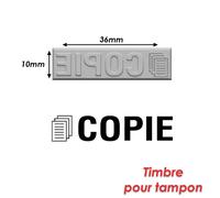 Timbre caoutchouc pour tampon encreur 40x10mm Copie