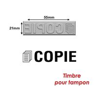 Timbre Caoutchouc Pour Tampon Encreur 55x21mm Copie