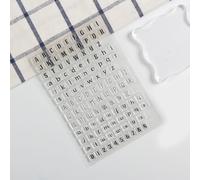 Timbre Classique En Silicone Pvc,Lettres Anglaises Transparentes,Fournitures De Bureau De L'alphabet,Tampon En Caoutchouc Transparent,Papeterie De Scrapbooking Pour Bricolage - Type White