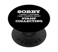 Timbre de Collection de Timbres « Sorry Thinking » PopSockets PopGrip Adhésif