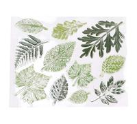 HEEPDD Timbre de Silicone, modèle de Sceau Transparent pour Feuilles Vertes pour Compte de Bricolage à la Main Scrapbooking Fini Timbre Album Photo décorTampons