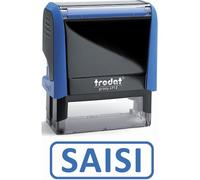 Timbre formule SAISI - Xprint à encrage automatique Bleu. Dim.empreinte 45x16mm