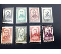 Timbre France 1948. Collection Personnages célèbres incluant Nos 795 à 802 Neuf sans charnière. Gomme intacte par des Livres Express