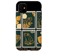 Timbre Grenouille du Costa Rica Vintage Pura Vida Souvenir Coque pour iPhone 11