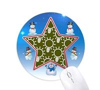 timbre lumineux schéma lumière bonhomme de neige, tapis de souris série star mat