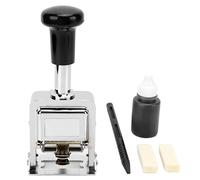 Timbre Numéroteur Automatique 6 Chiffres, Auto-encreur Portable pour Entreprises, Comptabilité, Documentation, Facturation, Gestion Administrative