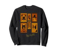 Timbre-Poste Amusant pour Les Amoureux des Chiens pour Halloween Sweatshirt