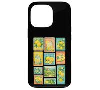 Timbre-Poste Aquarelle Citron Limonade Coque pour iPhone 13 Pro