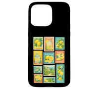 Timbre-Poste Aquarelle Citron Limonade Coque pour iPhone 15 Pro Max