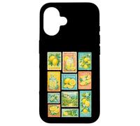 Timbre-Poste Aquarelle Citron Limonade Coque pour iPhone 16