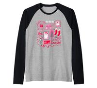 Timbre-Poste de Noël Père Noël Tis la Saison Manche Raglan