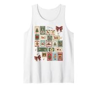 Timbre-Poste de Noël Vintage Collage Débardeur