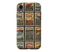 Timbre-Poste de pêche, Truite, Saumon, Bar, série Lodge Coque pour iPhone XR
