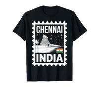 Timbre-Poste Souvenir de Voyage Chennai India T-Shirt