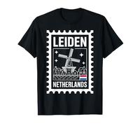 Timbre-Poste Souvenir de Voyage Leiden Pays-Bas T-Shirt