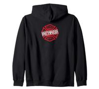 Timbre Vieilli avec Inscription « Fire Dept Rescue » Sweat à Capuche