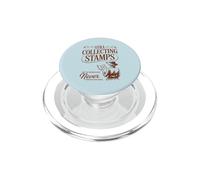 Timbres Amusants à Collectionner - Voyageur du Monde - Femme exploratrice PopSockets PopGrip pour MagSafe