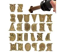 Timbres Chauds Pour Outil De Combustion Du Bois - Kit De Marque De Lettres De Combustion Du Bois De 0,4 Pouces | Outil En De Cuivre | Chiffres Et Symboles Pour Le Cuir, Le Papier Et La Fibre